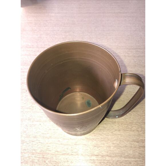 1934 Custom Engraved Chicago World's Fair Solid Copper 4” Mule Style Mug Rare - Picture 4 of 5